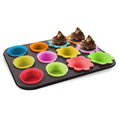 Forma do Pieczenia Muffinek Ciastek z Foremkami ORION 12 szt.