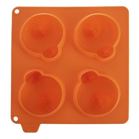 Forma do ciastek i pralin silikonowa pomarańczowa kurka SILLINIE