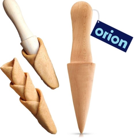 Forma do Rożków ORION Drewniana Bukowa 18 cm do Lodów i Wafli