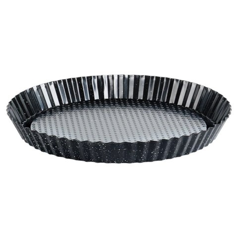 Forma do Tarty VILDE Granitowa Okrągła 28 x 3 cm Wyprofilowany Brzeg