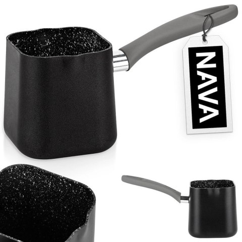 Granitowy Tygielek do Kawy Tureckiej Kwadratowy Nieprzywierający NAVA 550ml