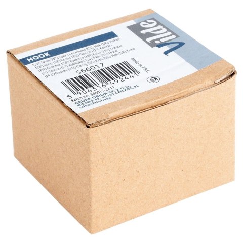 Haczyk Wieszak Samoprzylepny Drewno Bambus Metal Czarny 5 cm Klej