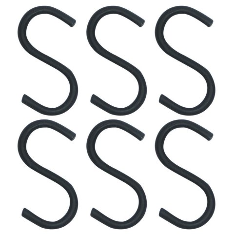 Haczyki na Reling ORION RADKA Czarne 6 szt. 7,5 cm Loft Kuchnia