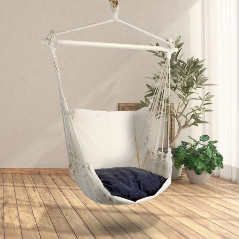 Hamak Brazylijski Beżowy z Poduszką