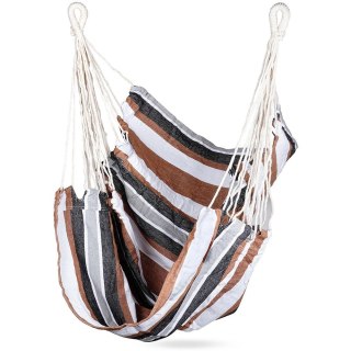 Hamak Brazylijski VILDE Fotel Podwieszany 96 x 130 cm Kolorowy Relaks