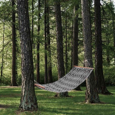 Hamak Jednoosobowy Ogrodowy Wiszący Solidny Wytrzymały AMBIANCE 200 x 80 cm