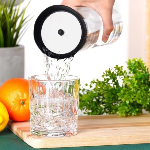 Karafka EXCELLENT Szklana 1 L Borokrzemowa z Pokrywką Nalewak