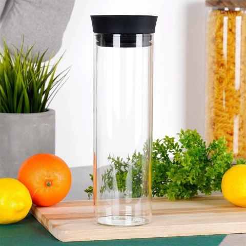 Karafka EXCELLENT Szklana 1 L Borokrzemowa z Pokrywką Nalewak