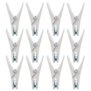 Klamerki na Pranie ORION Plastikowe 12 szt. Niebieskie Mocny Zatrzask