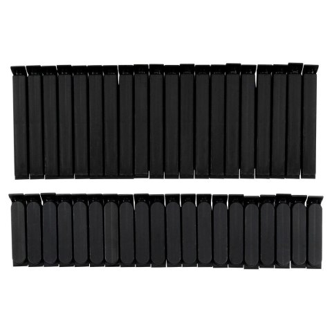 Klipsy do Torebek VILDE 40 szt. 2 Rozmiary Czarny Szczelne Duży Zestaw