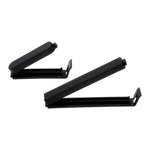 Klipsy do Torebek VILDE 40 szt. 2 Rozmiary Czarny Szczelne Duży Zestaw