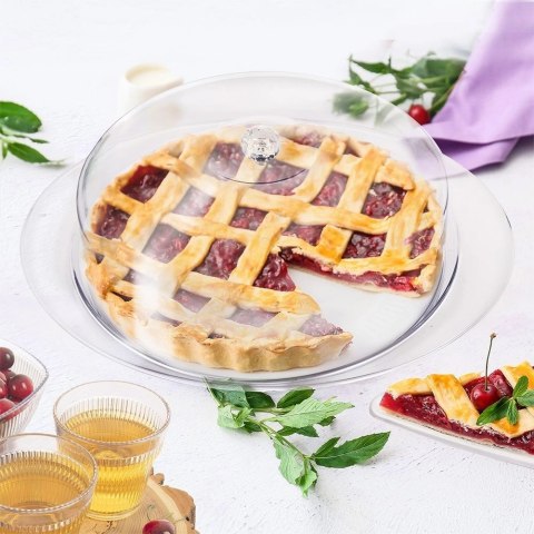 Klosz Pojemnik Talerz z Pokrywą na Ciasto Przekąski Ochronny ORION 29,5 cm