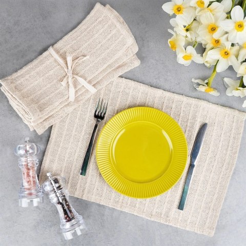 Komplet Zestaw 4 Podkładek na Stół HOME STYLING COLLECTION Bawełna 30x45 cm