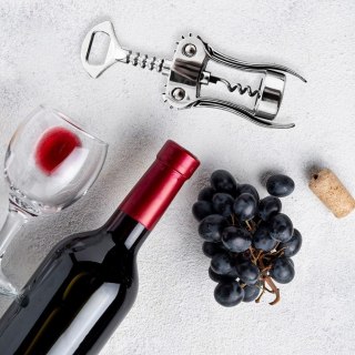 Korkociąg do Wina Metalowy Solidny Elegancki ORION 19 cm