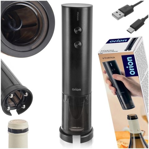Korkociąg do Wina ORION Elektryczny Ładowarka USB-C Przecinak