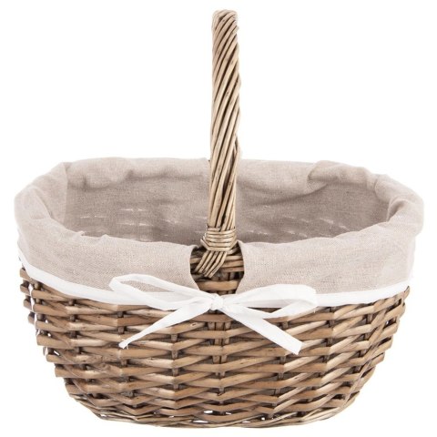 Kosz Piknikowy Wiklinowy 32,5 x 24 x 32 cm ORION Pojemny i Uniwersalny