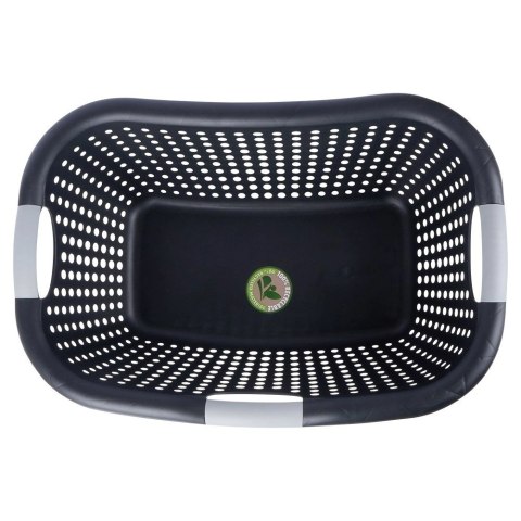 Kosz na Pranie Plastikowy Czarny 26 L VILDE Wytrzymały i Pojemny