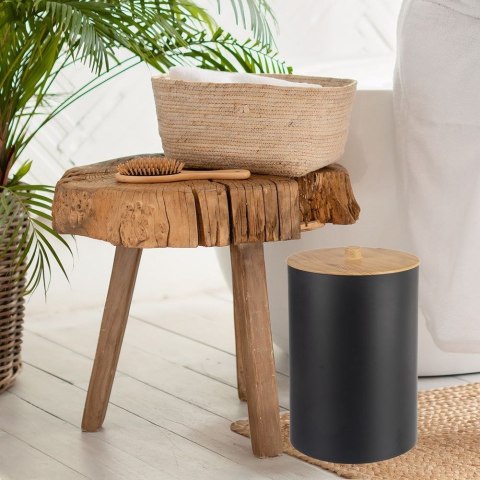 Kosz na Śmieci Łazienkowy Czarny 7 L ORION BLACK Wytrzymały i Pojemny