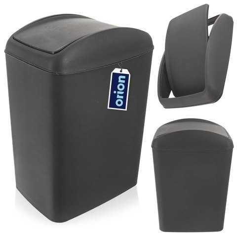 Kosz na Śmieci Odpady Kompostownik z Klapką Plastikowy Szary ORION 20 L