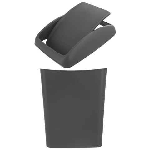 Kosz na Śmieci Odpady Kompostownik z Klapką Plastikowy Szary ORION 40 l