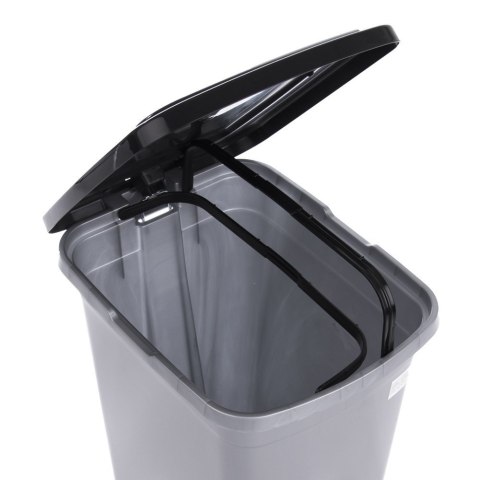 Kosz na Śmieci Odpady z Pedałem Pokrywą Wąski Wytrzymały Solidny ORION 15 L