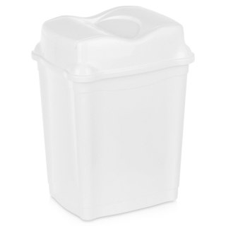 Kosz na Śmieci Plastikowy Biały 16 L ORION Wytrzymały i Pojemny