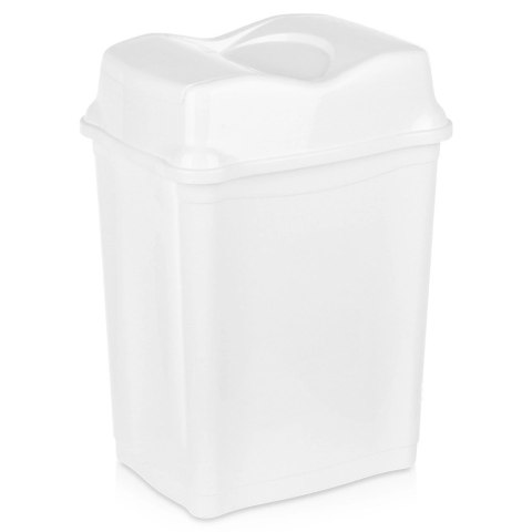 Kosz na Śmieci Plastikowy Biały 28 L ORION Wytrzymały i Pojemny