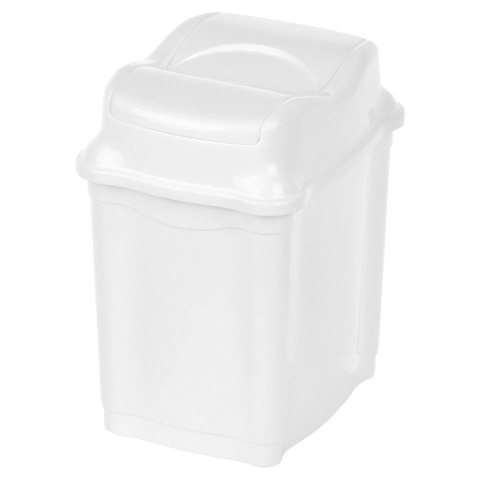 Kosz na Śmieci Plastikowy Biały 5 L ORION Wytrzymały i Pojemny