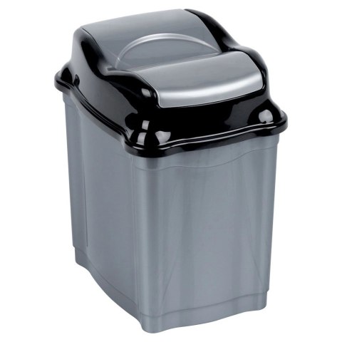 Kosz na Śmieci Plastikowy Szary 5 L ORION Wytrzymały i Pojemny
