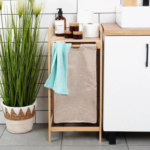 Kosz na pranie bambusowy 33x33x73cm