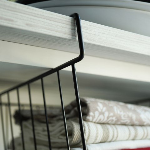 Koszyk Podwieszany pod Półkę Metalowy Czarny 27,5 x 25 x 14 cm VILDE