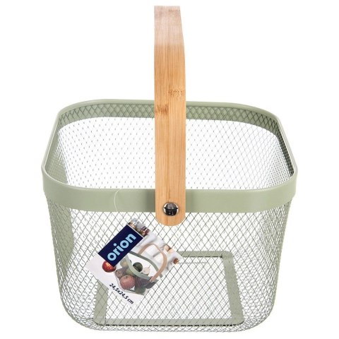 Koszyk do Przechowywania Owoców Warzyw Metalowy Zielony 27 x 24,5 cm ORION