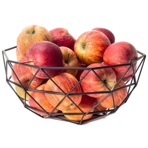 Koszyk na Owoce Metalowy Czarny ORION RADKA Praktyczny na Co Dzień