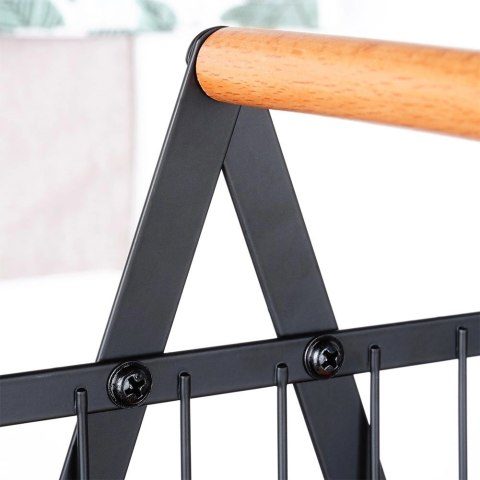 Koszyk na Owoce Warzywa 2-Poziomowy Metalowy Solidny VILDE 27x17,5x29 cm