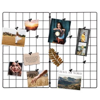 Kratka na Zdjęcia Notatki Ścianę Metalowa Biurowa Czarna VILDE 58 x 72 cm