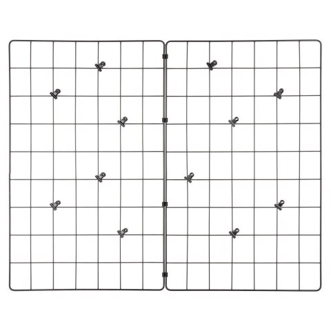 Kratka na Zdjęcia Notatki Ścianę Metalowa Biurowa Czarna VILDE 58 x 72 cm