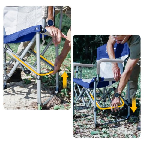 Krzesło Kempingowe Składane KING CAMP Director Grey