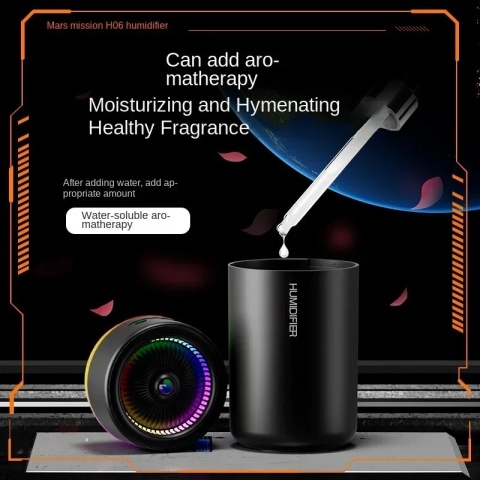 280ML nawilżacz powietrza duża objętość mgły kolorowa atmosfera światło cichy dyfuzor zapachowy olejki eteryczne aromaterapia