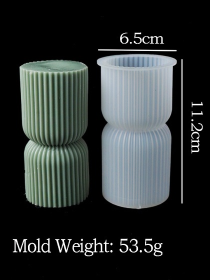 Styl skandynawski cylindryczna świeca formy silikonowe świece zapachowe mydło Making DIY żywica gipsowa rzemiosło formy odlewnicze wystrój stołu domowego
