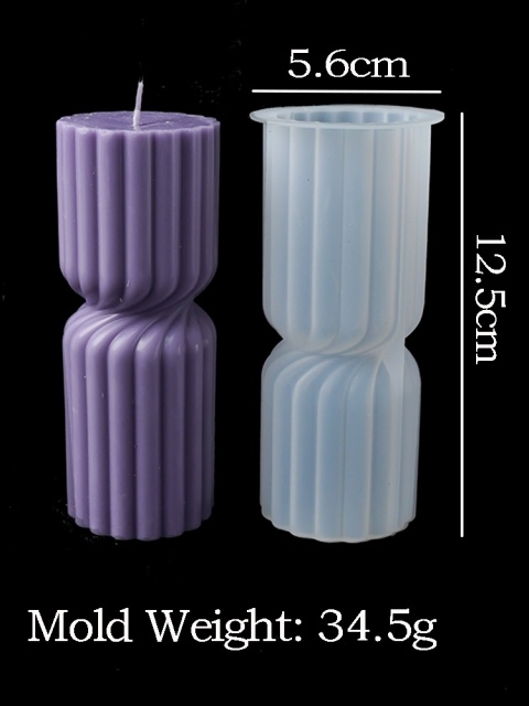 Styl skandynawski cylindryczna świeca formy silikonowe świece zapachowe mydło Making DIY żywica gipsowa