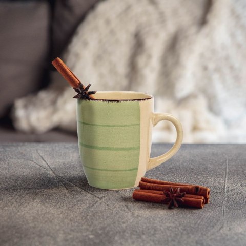 Kubek Ceramiczny LINES 355 ml NAVA Łatwy w Czyszczeniu i Pojemny