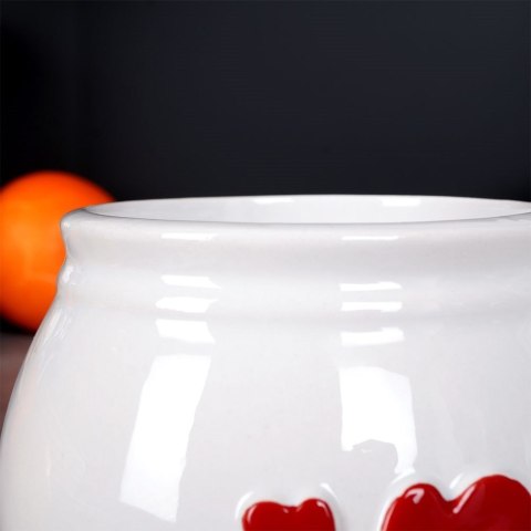 Kubek Ceramiczny na Kawę Herbatę Serce Duży Pojemny Biały ORION 800 ml