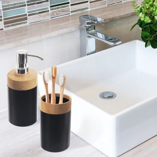 Kubek Łazienkowy Czarny 7,5 x 11,5 cm ORION BLACK Lekki z Tworzywa