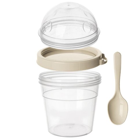 Kubek Pojemnik na Jogurt Musli Lunchbo x 400 ml ORION z Łyżeczką 13,5 cm