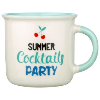 Kubek Porcelanowy 380 ml NAVA Summer Cocktails Party Miętowy Uchwyt