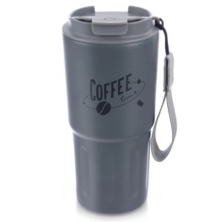 Kubek Termiczny 590 ml ORION TERMO Szary Coffee Time z Uchem Szczelny