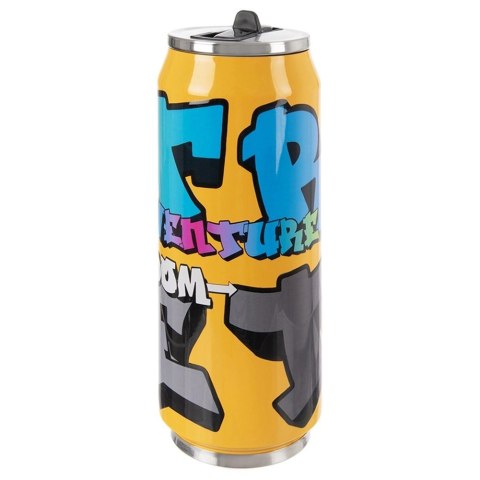 Kubek Termiczny Puszka 500 ml ORION Kolorowy Wzór Stal Nierdzewna