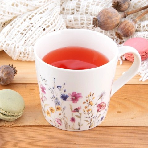 Kubek porcelanowy kwiaty 430 ml