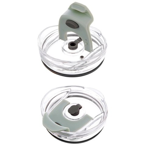 Kubek termiczny stalowy miętowy z uchwytem TERMO 1,2 l