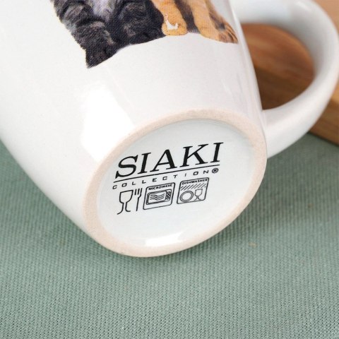 Kubki Ceramiczne Koty 220 ml 3 Szt. ORION do Zmywarki i Mikrofali